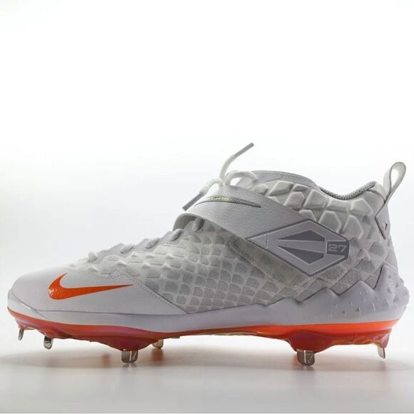 Nike Force Zoom Trout 6 Mens Baseball Cleats Size 15 Metal AT3464-105 Or… - Picture 2 of 7